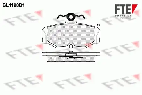 накладки FTE BL1198B1
