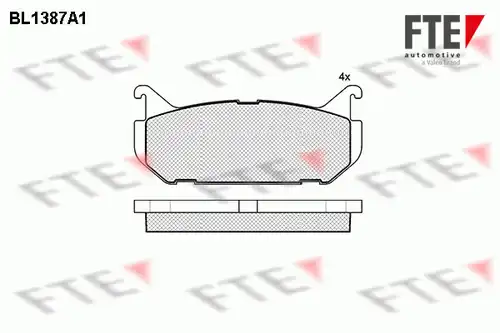 накладки FTE BL1387A1