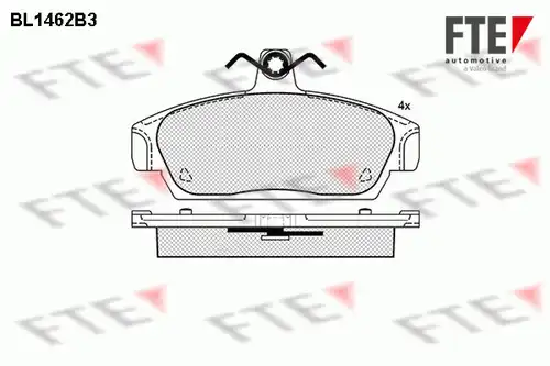 накладки FTE BL1462B3