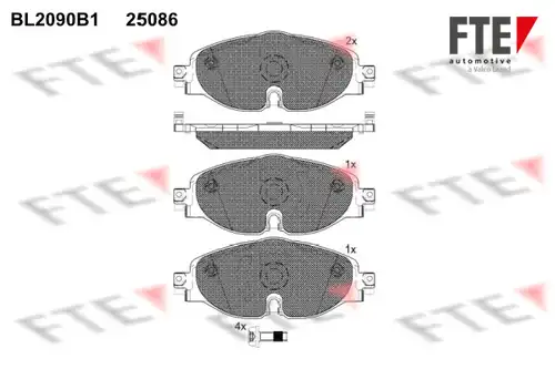накладки FTE BL2090B1