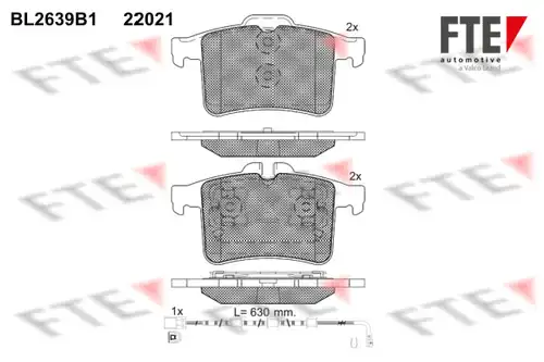 накладки FTE BL2639B1