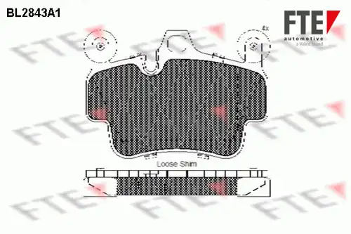 накладки FTE BL2843A1