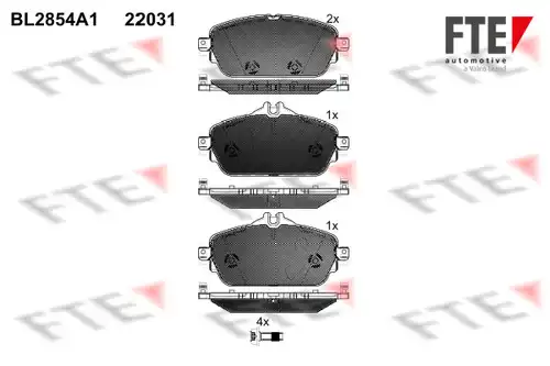 накладки FTE BL2854A1