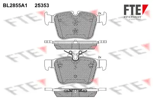 накладки FTE BL2855A1