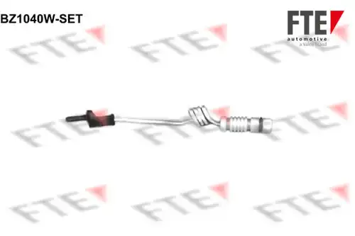 предупредителен контактен сензор, износване на накладките FTE BZ1040W-SET