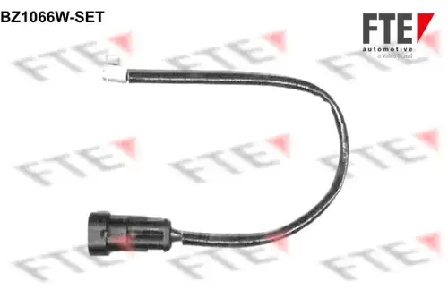 предупредителен контактен сензор, износване на накладките FTE BZ1066W-SET
