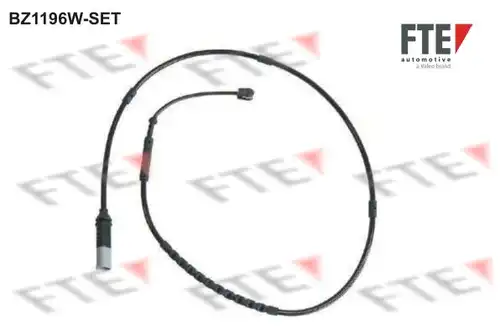 предупредителен контактен сензор, износване на накладките FTE BZ1196W-SET