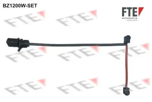предупредителен контактен сензор, износване на накладките FTE BZ1200W-SET