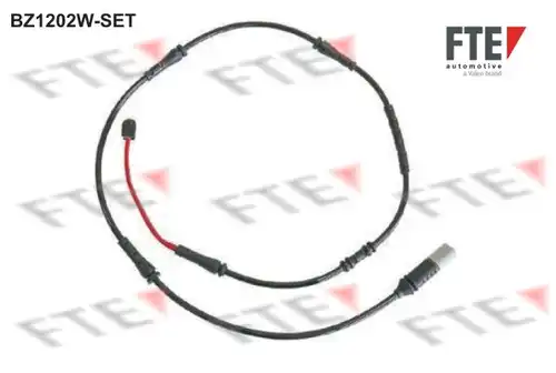 предупредителен контактен сензор, износване на накладките FTE BZ1202W-SET