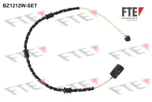 предупредителен контактен сензор, износване на накладките FTE BZ1212W-SET