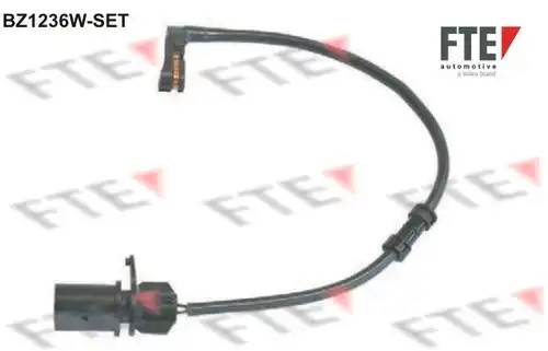 предупредителен контактен сензор, износване на накладките FTE BZ1236W-SET