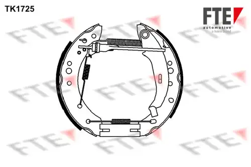 комплект спирачна челюст FTE TK1725