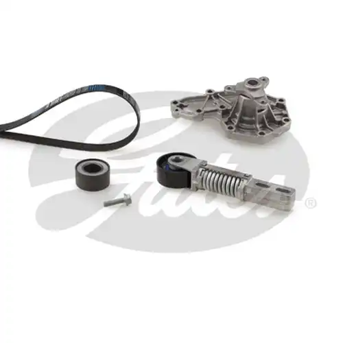 водна помпа + комплект пистови ремъци клиновидно оребряване GATES KP26PK1605