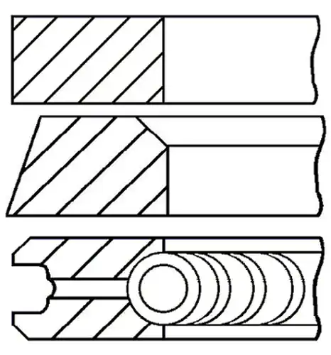 комплект сегменти GOETZE ENGINE 08-335007-10