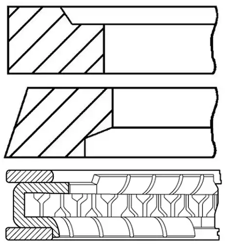 комплект сегменти GOETZE ENGINE 08-786806-00