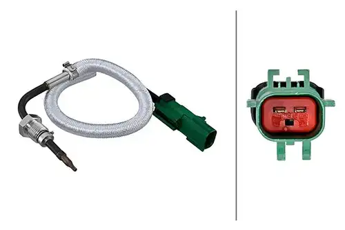 датчик, температура на изгорелите газове HELLA 6PT 010 376-541