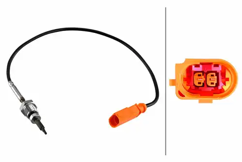 датчик, температура на изгорелите газове HELLA 6PT 010 376-831
