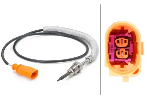 датчик, температура на изгорелите газове HELLA 6PT 014 494-051