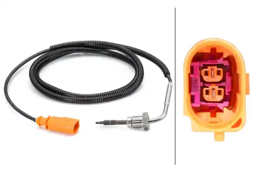 датчик, температура на изгорелите газове HELLA 6PT 014 494-281