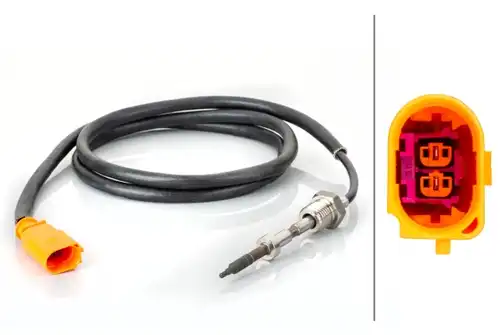 датчик, температура на изгорелите газове HELLA 6PT 014 494-771
