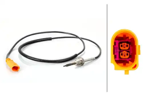 датчик, температура на изгорелите газове HELLA 6PT 014 494-801