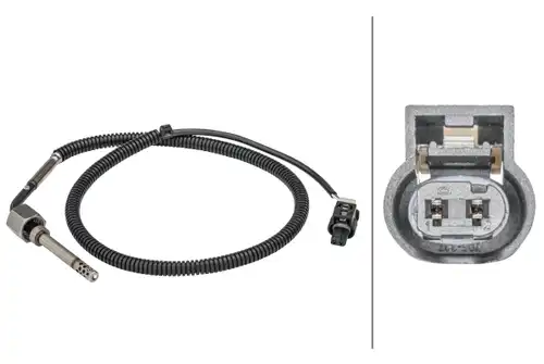 датчик, температура на изгорелите газове HELLA 6PT 358 181-411