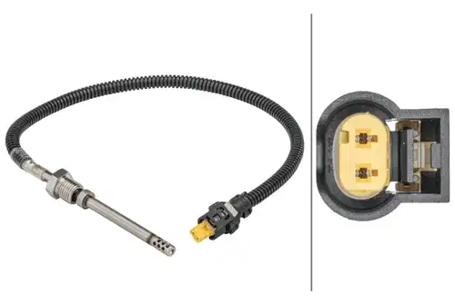 датчик, температура на изгорелите газове HELLA 6PT 358 181-741