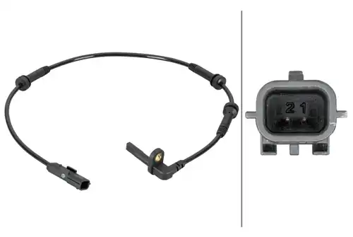 датчик, обороти на колелото HELLA 6PU 012 806-861