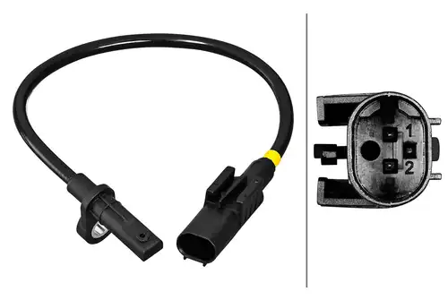 датчик, обороти на колелото HELLA 6PU 358 217-161
