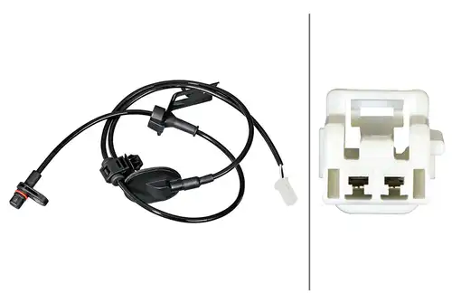 датчик, обороти на колелото HELLA 6PU 358 219-371