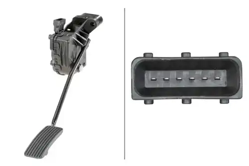 сензор, позиция на педала HELLA 6PV 010 946-131