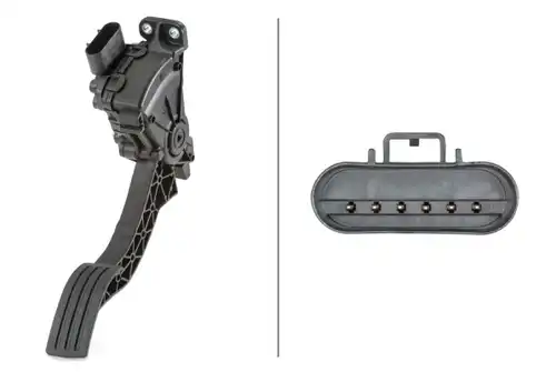 сензор, позиция на педала HELLA 6PV 010 946-161