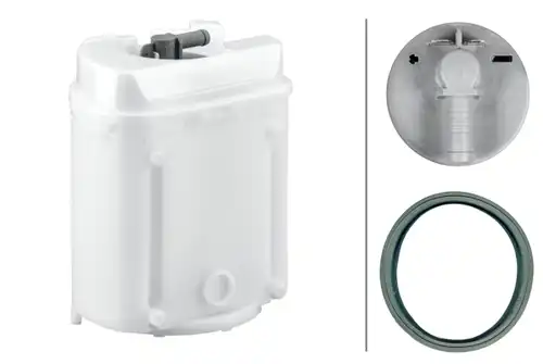 корпус против люлеене, потопяема горивна помпа HELLA 8TF 358 106-141