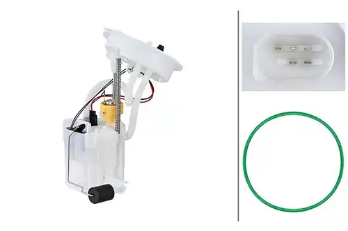 горивопроводен елемент (горивна помпа+сонда) HELLA 8TF 358 304-961