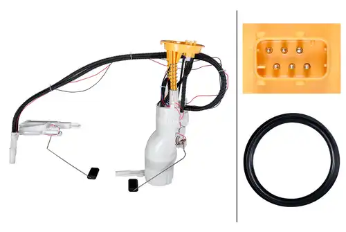 горивопроводен елемент (горивна помпа+сонда) HELLA 8TF 358 306-661