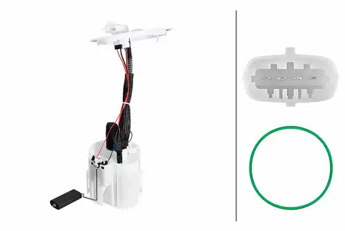 горивопроводен елемент (горивна помпа+сонда) HELLA 8TF 358 306-941