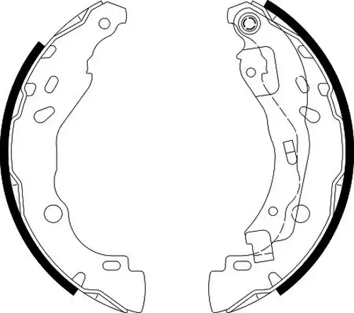 комплект спирачна челюст HELLA PAGID 8DB 355 002-641