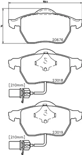 накладки HELLA PAGID 8DB 355 010-731