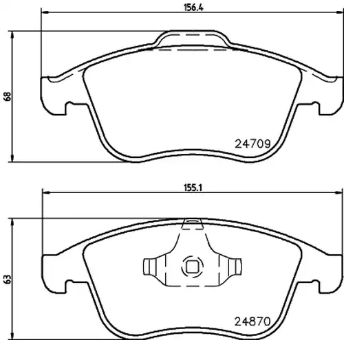 накладки HELLA PAGID 8DB 355 014-801