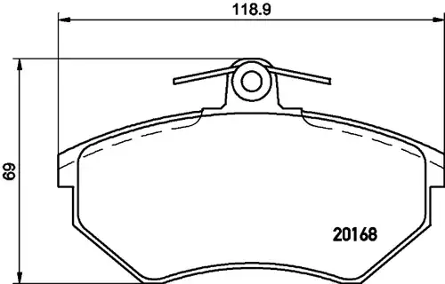 накладки HELLA PAGID 8DB 355 017-901