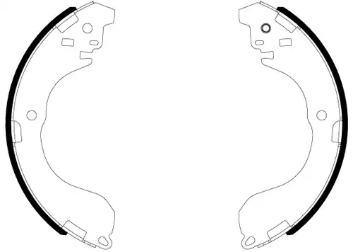 комплект спирачна челюст HELLA PAGID 8DB 355 038-041