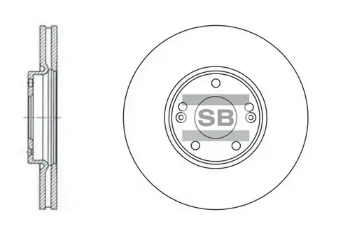 спирачен диск Hi-Q SD1023