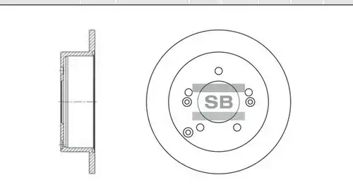 спирачен диск Hi-Q SD1024