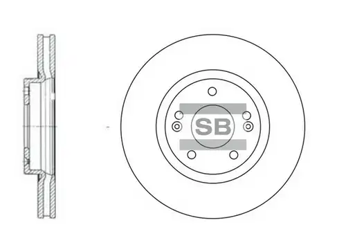 спирачен диск Hi-Q SD1055