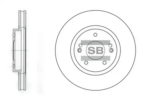 спирачен диск Hi-Q SD1060