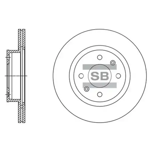 спирачен диск Hi-Q SD1140