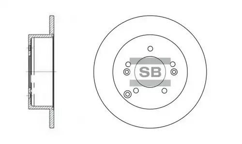спирачен диск Hi-Q SD2034