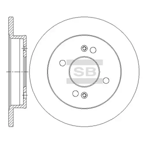 спирачен диск Hi-Q SD2045