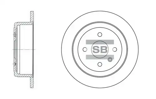 спирачен диск Hi-Q SD3013