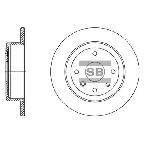 спирачен диск Hi-Q SD3058